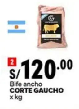 Plaza Vea Corte gaucho bife ancho oferta