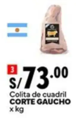 Plaza Vea Corte gaucho colita de cuadril oferta