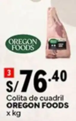 Plaza Vea Oregon foods colita de cuadril oferta