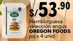 Plaza Vea Oregon foods hamburguesa selección angus oferta