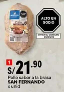 Plaza Vea San fernando pollo sabor a la brasa oferta