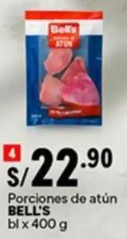 Plaza Vea Bell's porciones de atún oferta