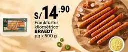 Plaza Vea Braedt frankfurter kilométrico oferta