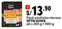 Plaza Vea Otto kunz pack salchicha vienesa oferta
