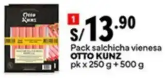 Plaza Vea Otto kunz pack salchicha vienesa oferta