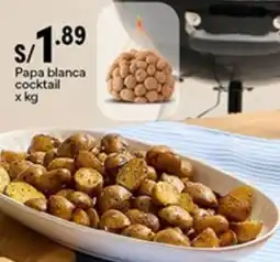 Plaza Vea Papa blanca cocktail oferta