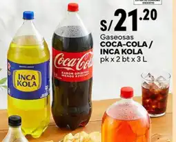 Plaza Vea Coca-cola/ inca kola gaseosas oferta