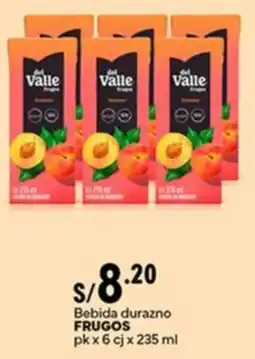 Plaza Vea Del f valle rugos bebida durazno oferta