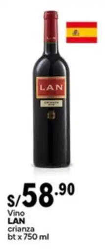 Plaza Vea Lan vino crianza oferta