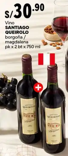 Plaza Vea Santiago queirolo vino borgoña/ magdalena oferta