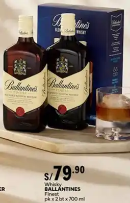 Plaza Vea Ballantines whisky finest oferta