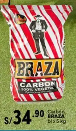 Plaza Vea Braza carbón oferta