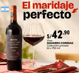 Plaza Vea Navarro correas vino colección privada bt oferta