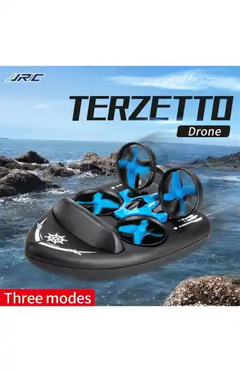 Tiendas EFE Drone jjrc h36f terzetto 3 en 1 barco coche agua tierra oferta