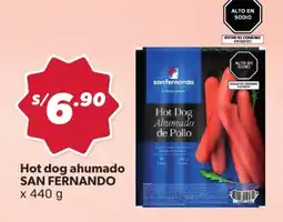 Hiperbodega Precio Uno San Fernando Hot dog ahumado oferta
