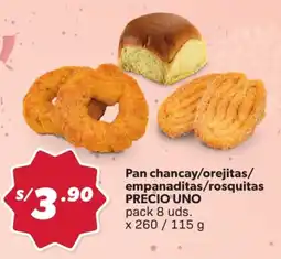 Hiperbodega Precio Uno Precio Uno pan chancay/orejitas/ empanaditas/rosquitas oferta