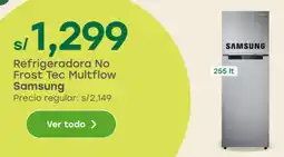 Tottus Samsung refrigeradora no frost tec multflow oferta