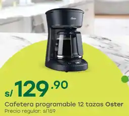 Tottus Oster cafetera programable 12 tazas oferta