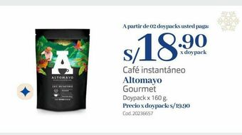 Makro Café instantáneo altomayo oferta