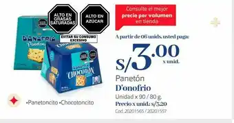 Makro Panetón d'onofrio oferta