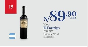 Makro Vino el enemigo oferta