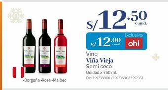 Makro Vino viña vieja oferta