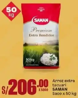 Makro Saman arroz extra saco oferta