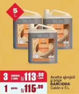 Makro Barcidda aceite ajonjolí y soya oferta
