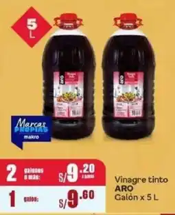 Makro Aro vinagre tinto oferta