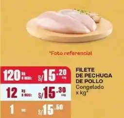 Makro Filete de pechuga de pollo congelado oferta