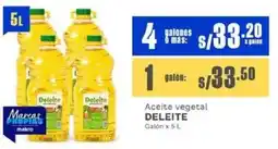 Makro Deleite aceite vegetal oferta