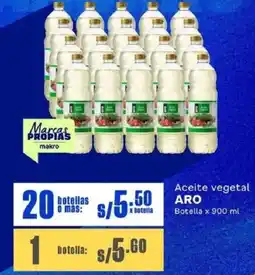 Makro Aro aceite vegetal oferta