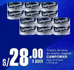 Makro Campomar trozos de atún en aceite vegetal oferta