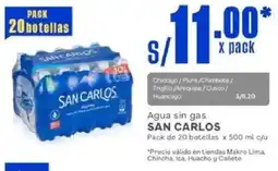 Makro San carlos agua sin gas oferta