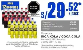 Makro Inca kola / coca cola oferta