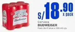 Makro Budweiser cerveza oferta