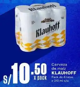 Makro Klauhoff cerveza de maíz oferta