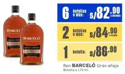Makro Barceló botellas ron gran añejo oferta