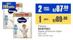 Makro Babysec pañales super premium hiper oferta