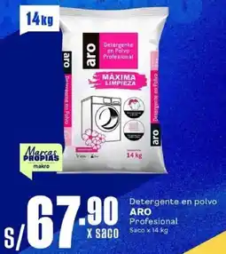 Makro Aro detergente en polvo profesional oferta