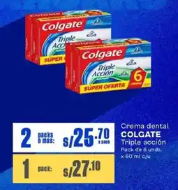 Makro Colgate crema dental triple acción oferta