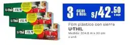 Makro U-thil film plástico con sierra oferta