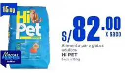 Makro Hi pet alimento para gatos saco oferta