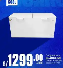 Makro Blackline congeladora chest freezer oferta