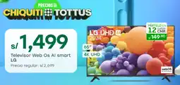 Tottus Lg televisor web os al smart oferta