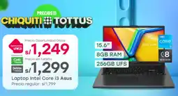 Tottus Asus laptop intel core i3 oferta