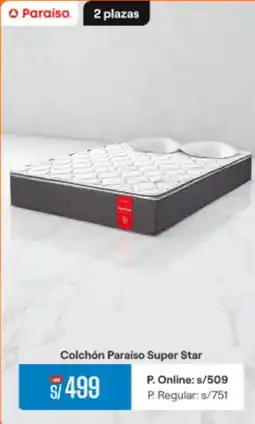 Promart Colchón paraíso super star oferta