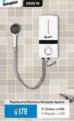 Promart Rotoplas rapiducha eléctrica spazio oferta