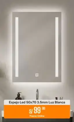 Promart Espejo led oferta