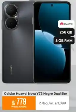 Promart Celular huawei nova y73 negro dual sim oferta